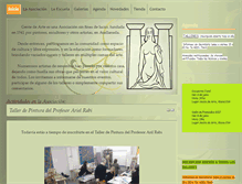 Tablet Screenshot of gentedearte.org.ar